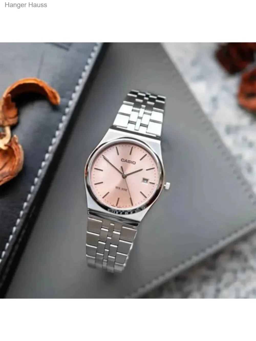 Vintage Men's Stainless Steel Analog Watch 3-Hand Quartz